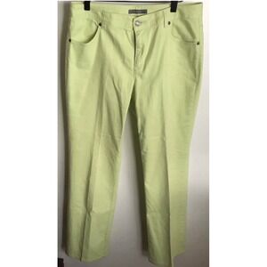 Liz Claiborne Women's Lime Green Denim Summer Pants 10